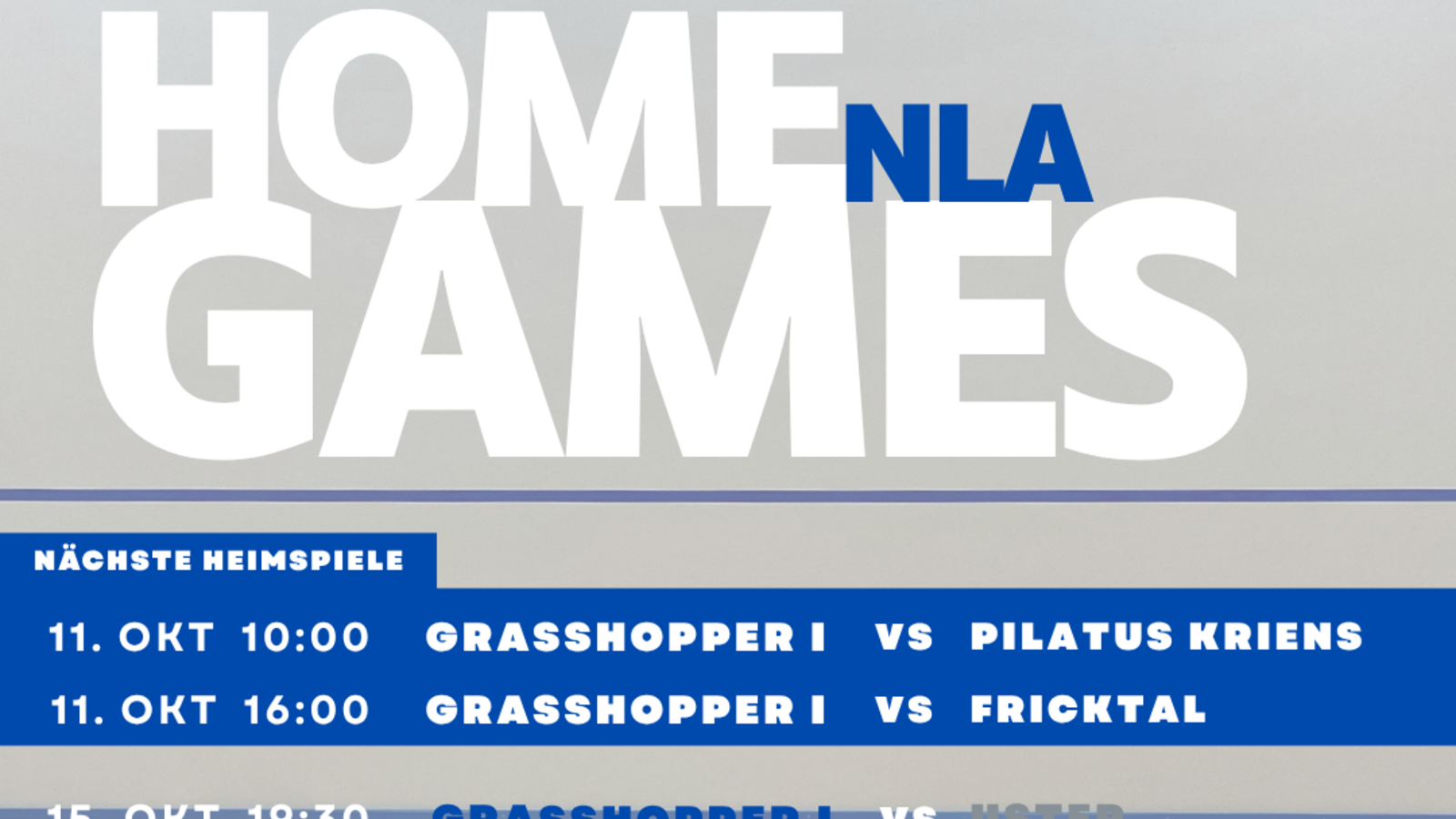 Damen-NLA-Heimspiel im GC 🦗